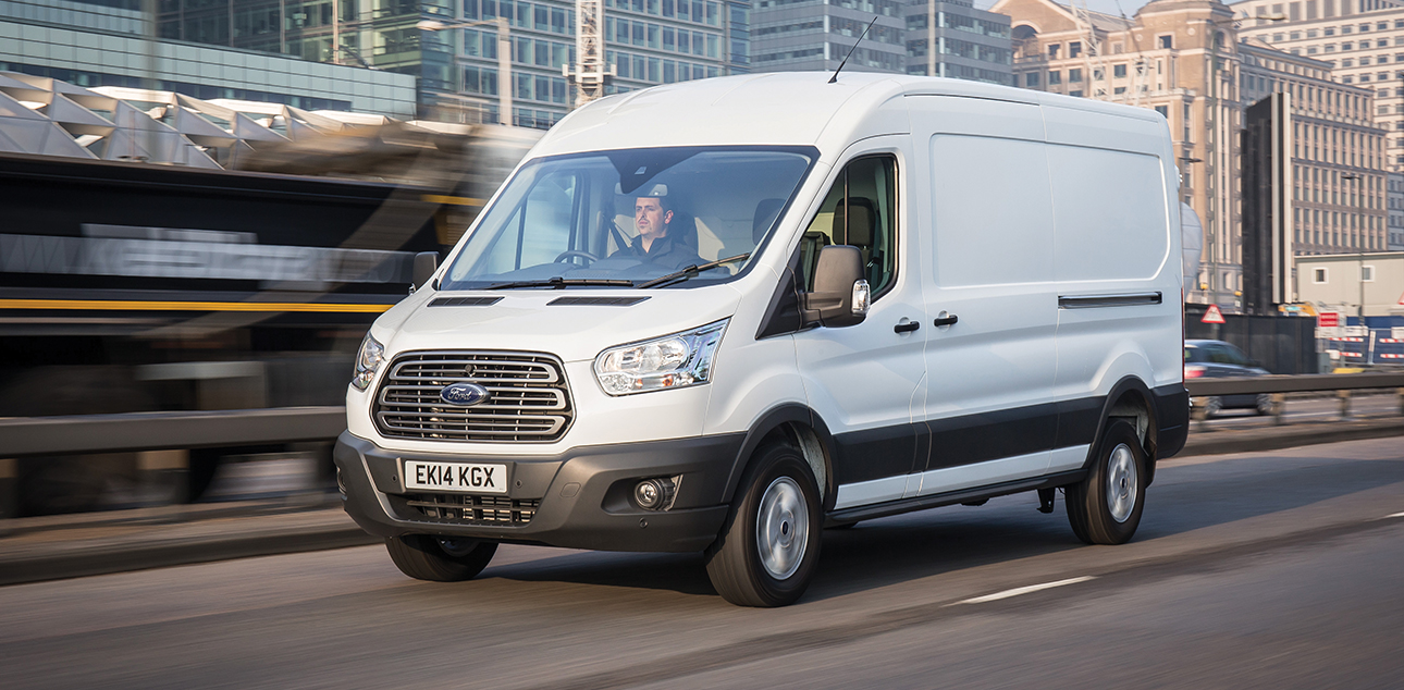 Man in white van